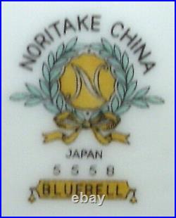 NORITAKE china BLUEBELL 5558 pattern 89-piece SET SERVICE for 12 + 5 Serving