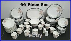 NORITAKE china CAFE DU SOIR pattern 66 piece SET PLUS MORE! MUST SEE