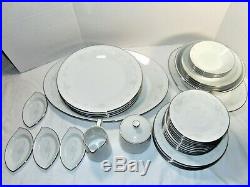 NORITAKE china CASABLANCA 6842 pttrn 35pc Set cup/dinner/salad/bread/fruit/soup