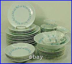 NORITAKE china CONCORD no trim 6207 pattern 47-piece SET SERVICE