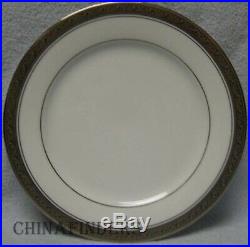 NORITAKE china CRESTWOOD PLATINUM 4166 pattern 53-piece SET SERVICE for 9