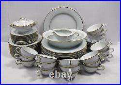 NORITAKE china DAWN 5930 pattern 58-piece Set SERVICE for 8 + Serving Pieces