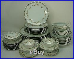 NORITAKE china DENISE 5508 pattern 49-piece SET SERVICE for Eight (8) less 4 c/s