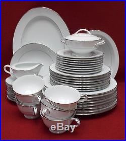 NORITAKE china ENVOY 6325 pattern 43 piece Set dinner/salad/cup/platter/bread