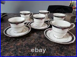 NORITAKE china ETIENNE 7260 pattern 30 piece SET SERVICE for 6
