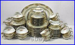 NORITAKE china FLORAL SRPAYS Mystery #45 pattern 76-piece SET SERVICE for 12