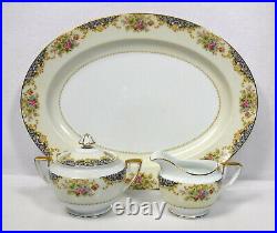 NORITAKE china FLORAL SRPAYS Mystery #45 pattern 76-piece SET SERVICE for 12