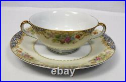 NORITAKE china FLORAL SRPAYS Mystery #45 pattern 76-piece SET SERVICE for 12