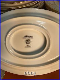 NORITAKE china FRAGRANCE 7025 pattern 92 Pc Set dinner/salad/bread/fruit/cup