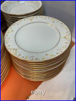 NORITAKE china FRAGRANCE 7025 pattern 92 Pc Set dinner/salad/bread/fruit/cup