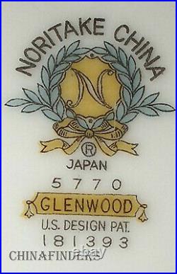 NORITAKE china GLENWOOD 5770 pattern 6-piece HOSTESS SERVING Piece Set