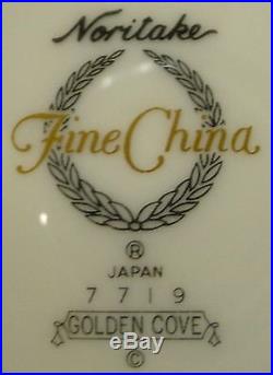 NORITAKE china GOLDEN COVE 7719 pattern 16-piece COMPLETER HOSTESS Serving sET