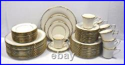 NORITAKE china GOLDEN COVE 7719 pattern 60-piece Set SERVICE for 12