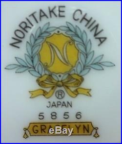 NORITAKE china GRACELYN 5856 28-piece Tea or Dessert Set -Teapot cr su cs sp