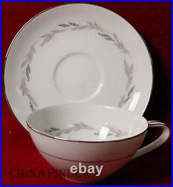 NORITAKE china GRAYWOOD 6041 pattern 93-piece Set SERVICE + Fruit & Soup Bowls