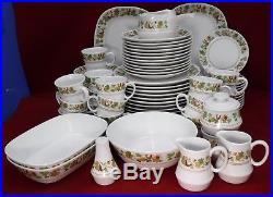 NORITAKE china HOMECOMING 9002 progression 80-pc SET SERVICE for 12 Incl serving