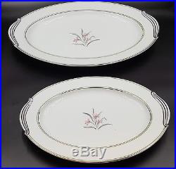 Set of 4 Beautiful Noritake China 5422 Kent Saucer Plates Japan Excellent Cond 