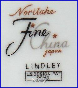 NORITAKE china LINDLEY 6954 pattern 45-pc SET SERVICE for 9