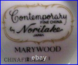 NORITAKE china MARYWOOD 2181 pattern 68 piece SET SERVICE for 12 + 7 Serving Pcs