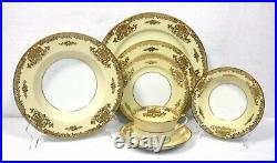 NORITAKE china MAYFIELD 7280 pattern 52-piece SET SERVICE for 8 short 4 saucers