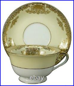 NORITAKE china MAYFIELD 7280 pattern 52-piece SET SERVICE for 8 short 4 saucers