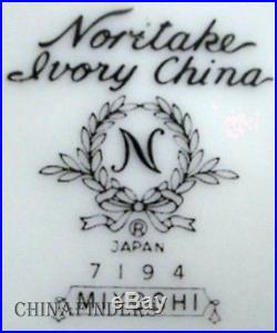 NORITAKE china MIYOSHI pattern 5-piece HOSTESS Set -oval bowl platter gravy boat