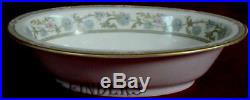 NORITAKE china MIYOSHI pattern 5-piece HOSTESS Set -oval bowl platter gravy boat