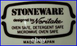 NORITAKE china NILE GLOW stoneware pattern 39-piece SET SERVICE for 8
