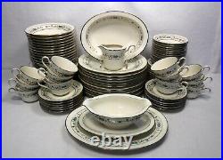 NORITAKE china NORMA 6011 pattern 86-piece SET SERVICE for 12 short 2 salads