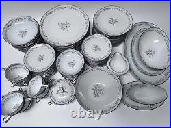 NORITAKE china Natalie 5815 pattern 96-piece SET SERVICE for 12