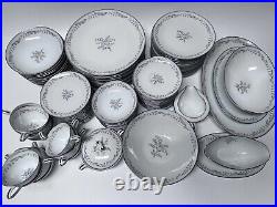 NORITAKE china Natalie 5815 pattern 96-piece SET SERVICE for 12