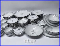 NORITAKE china Natalie 5815 pattern 96-piece SET SERVICE for 12
