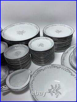 NORITAKE china Natalie 5815 pattern 96-piece SET SERVICE for 12