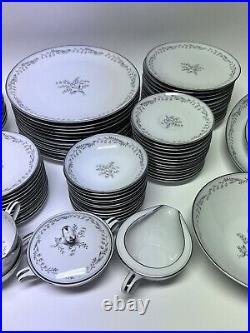 NORITAKE china Natalie 5815 pattern 96-piece SET SERVICE for 12
