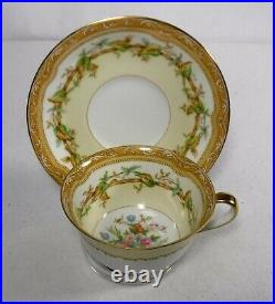 NORITAKE china OLYMPIA 680 pattern 71-piece SET SERVICE for 12 short 1 bread
