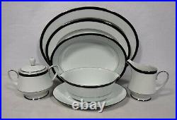 NORITAKE china PEKING 2229 pattern 7-piece HOSTESS Serving Piece SET