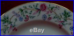 NORITAKE china PINK & BLUE FLOWERS ON A VINE N167 60-piece SET SERVICE for 12