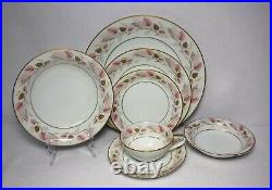 NORITAKE china ROSANNE 5692 84-piece SET SERVICE for 12 + Fruit & Soup Bowls