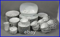 NORITAKE china ROSAY #6216 pattern 81-piece SET SERVICE for 12 + Serving Pieces