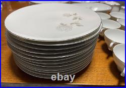 NORITAKE china ROSAY #6216 pattern Huge SET Service for 12 Please Read Notes