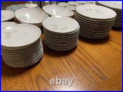 NORITAKE china ROSAY #6216 pattern Huge SET Service for 12 Please Read Notes