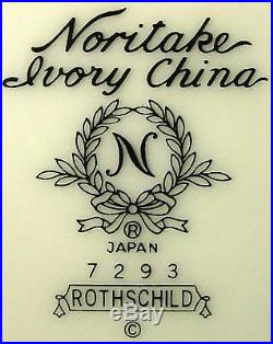 NORITAKE china ROTHSCHILD 7293 pattern 60-piece SET SERVICE for 12