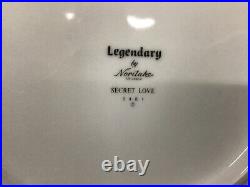 NORITAKE china SECRET LOVE 3481 LEGENDARY ROUND covered VEGETABLE serving BOWL