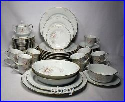 NORITAKE china SHREWSBURY 3490 pattern 69-piece SET Service + 6 Serving Pieces