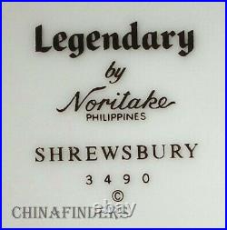 NORITAKE china SHREWSBURY 3490 pattern 69-piece SET Service + 6 Serving Pieces