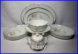 NORITAKE china SHREWSBURY 3490 pattern 69-piece SET Service + 6 Serving Pieces