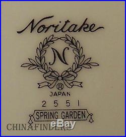 NORITAKE china SPRING GARDEN 2551 pattern 42-pc SET SERVICE for 8