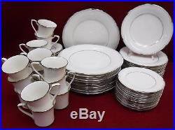 NORITAKE china STERLING COVE 7720 pattern 64-piece SET SERVICE for TWELVE (12)