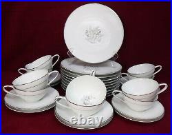 NORITAKE china TARYN 5912 30-piece DESSERT SET 10 cups/saucers & 10 salad plates