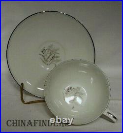 NORITAKE china TARYN 5912 30-piece DESSERT SET 10 cups/saucers & 10 salad plates